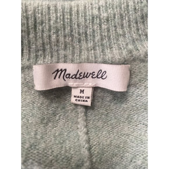 Madewell Women's Sage Green long sleeve Pullover Sweater Sz M Medium - Picture 4 of 5